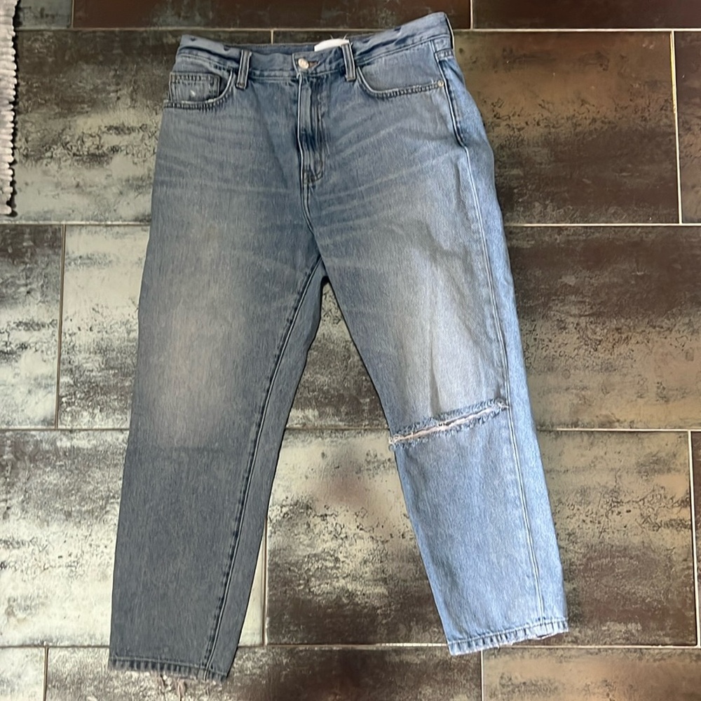 Current Elliott Distressed The Stiletto Jeans Two Year Destroy Size 31